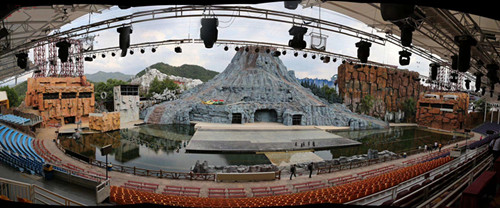 防水拉線位移傳感器在大型舞臺(tái)應(yīng)用